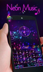 Neon Music GO Keyboard Theme