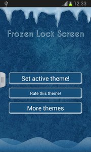 Frozen Lock Screen