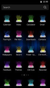 Hologram Colors Theme