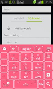 Pink Keyboard Music for GO