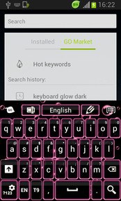 Keyboard Color Neon Pink