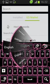 Keyboard Color Neon Pink