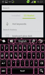 Keyboard Color Neon Pink