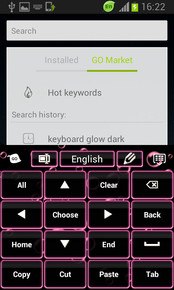 Keyboard Color Neon Pink