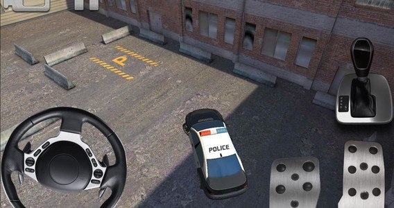 Police car parking 3D HD
