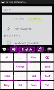 Purple Flame GO Keyboard