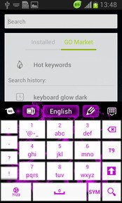 Purple Flame GO Keyboard