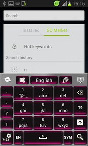Pink Chrome Keyboard Theme