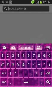 Pink Glitter Glam Keyboard