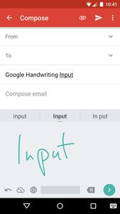 Google Handwriting Input
