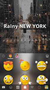 Rainy New York Kika Keyboard