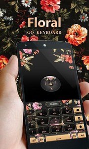 Floral GO Keyboard Theme Emoji