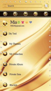(FREE) GO SMS PURE GOLD THEME