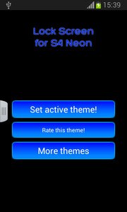 Lock Screen for S4 Neon