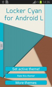 Locker Cyan for Android L