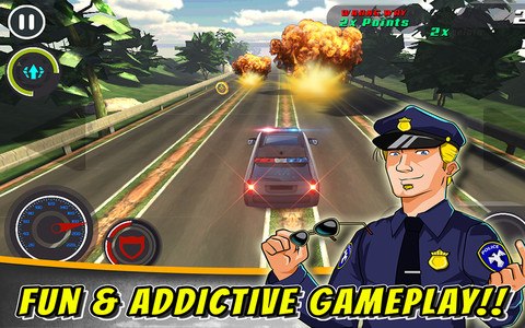 Cop Riot ! 3D Car Chase Race