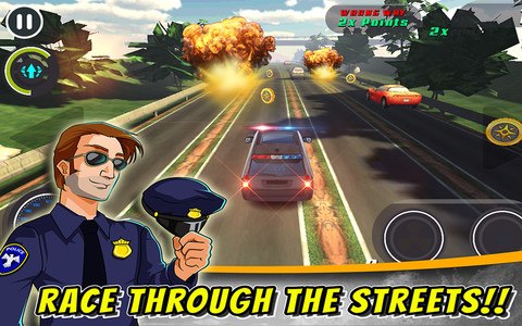 Cop Riot ! 3D Car Chase Race