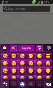 GO Keyboard Neon Violet