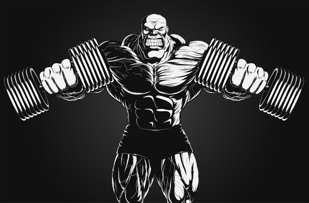 Bodybuilding Illustration