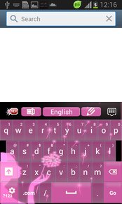 Pink Neon Glow Keyboard