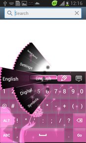 Pink Neon Glow Keyboard