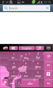 Pink Neon Glow Keyboard