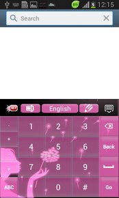 Pink Neon Glow Keyboard