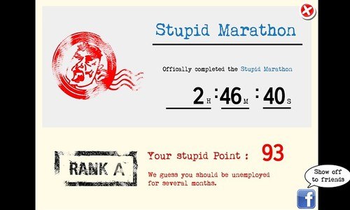 'Stupid' Marathon 42.195