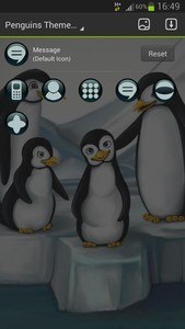 GO Launcher EX Theme penguins