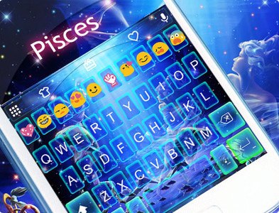 Pisces Emoji Keyboard Theme
