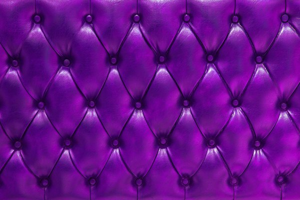 Tufted Leather Purple
