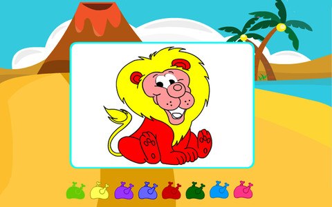 Coloring Proud Lion