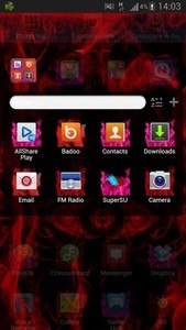 GO Launcher EX Theme Red Fire