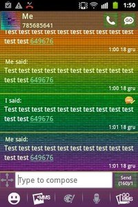 GO SMS Theme Color Pixel