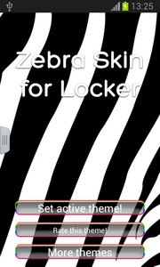 Zebra Skin for Locker