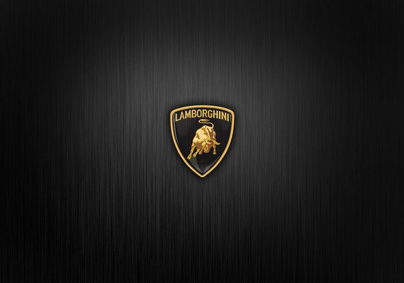 Lamborghini Badge Brushed Steel