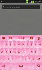 GO Keyboard Light Pink Free