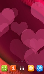 Pink Heart Live Wallpaper
