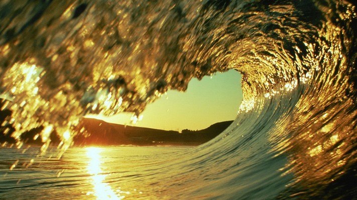 Rolling Wave Sunset