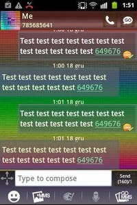 GO SMS PRO Theme Color Pixel 2