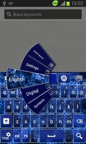 GO Keyboard Blue Circuit