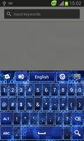 GO Keyboard Blue Circuit