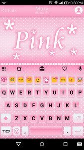 Pink Emoji Keyboard -Emoticons