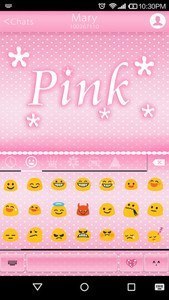 Pink Emoji Keyboard -Emoticons