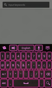 Neon Keyboard Pink