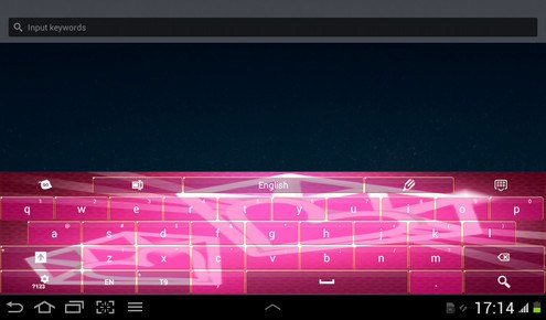 Diamonds Pink Keyboard Theme