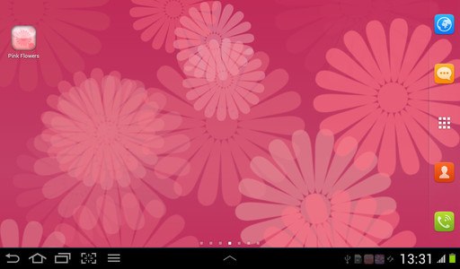 Pink Flowers Live Wallpaper