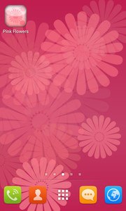 Pink Flowers Live Wallpaper