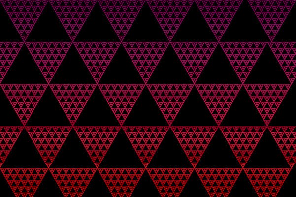 Triangle Pattern Red
