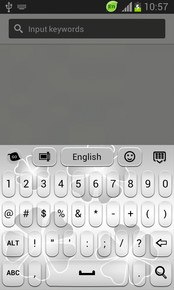 GO Keyboard Clean White